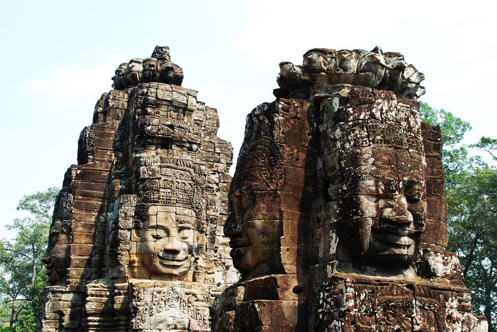 Marvel at the enigmatic smiles of Bayon’s stone towers
