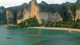 Ao Nang Beach Boats and Island