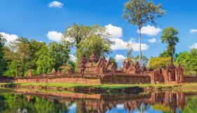 Banteay Srei Temple Blue Sky