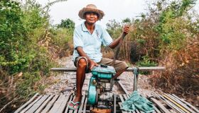 Battambang Bamboo Train Driver