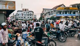 Battambang Local Market Crowded