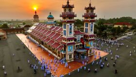 Cao Dai Temple Exterior