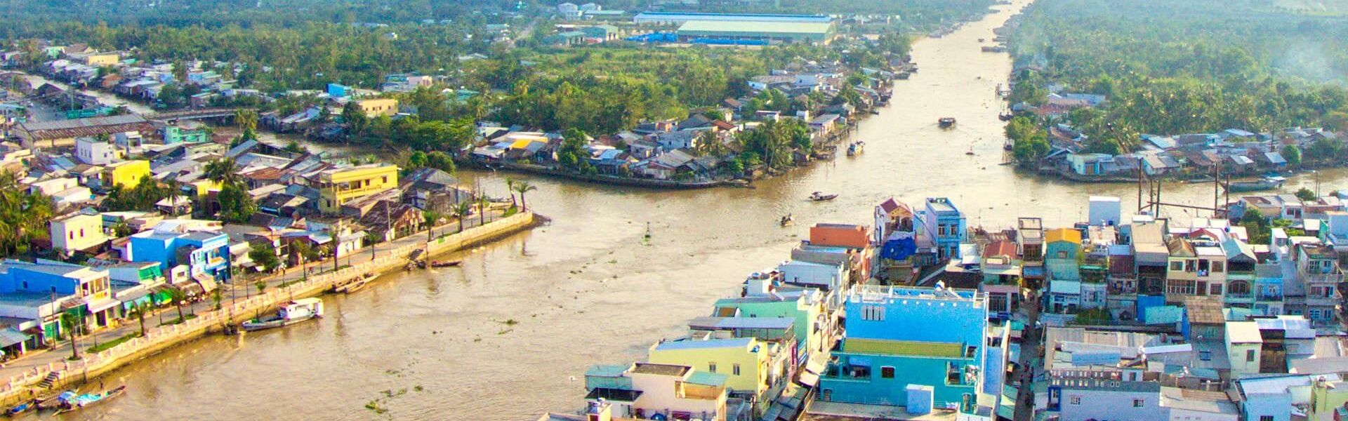 Floating Village on the Mekong River, Hau Giang Region, Can Tho City