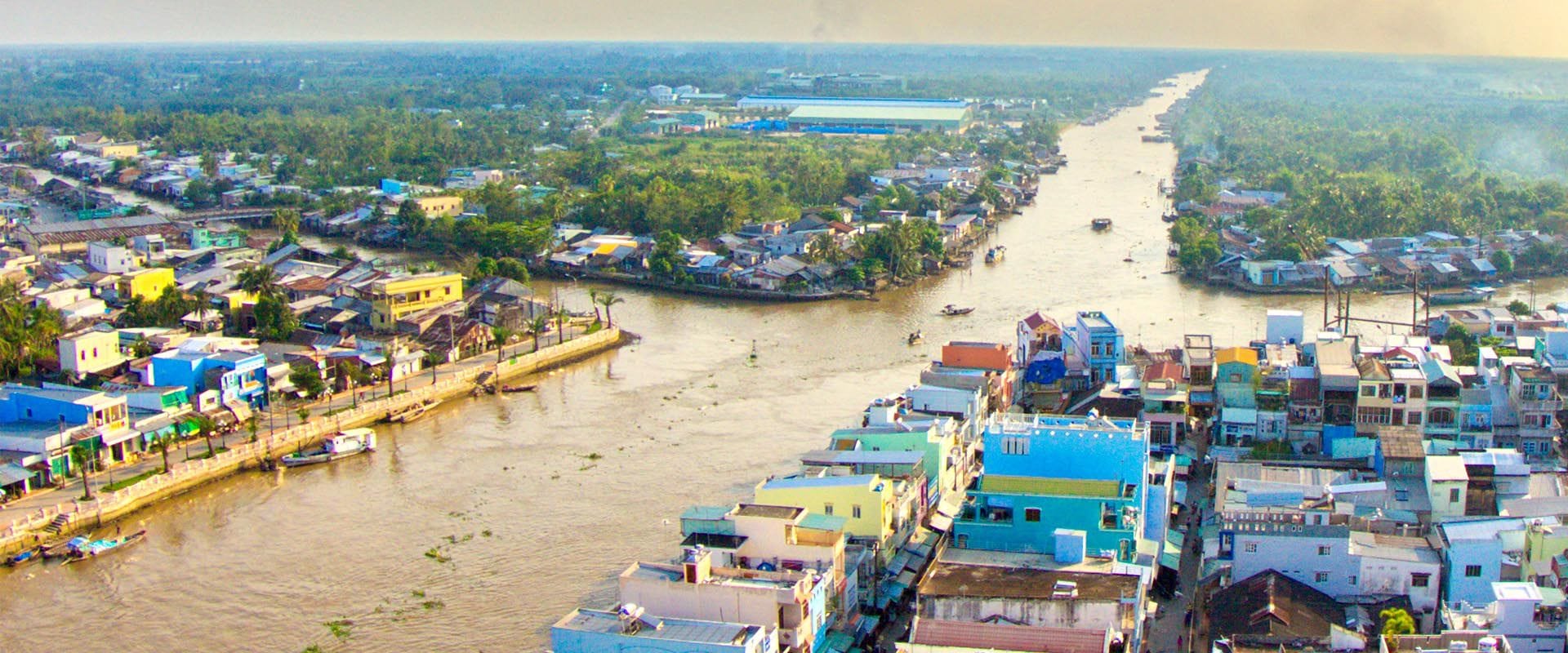 Mekong River in Hau Giang Part