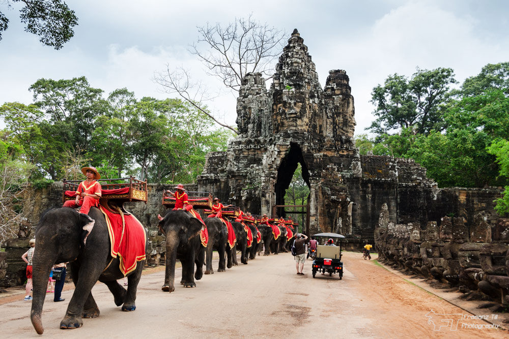 Step back in time through the grand gates of Angkor Thom