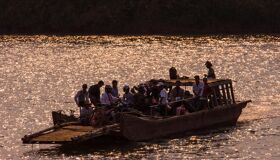 Chiang Khong Ferry on Mekong River