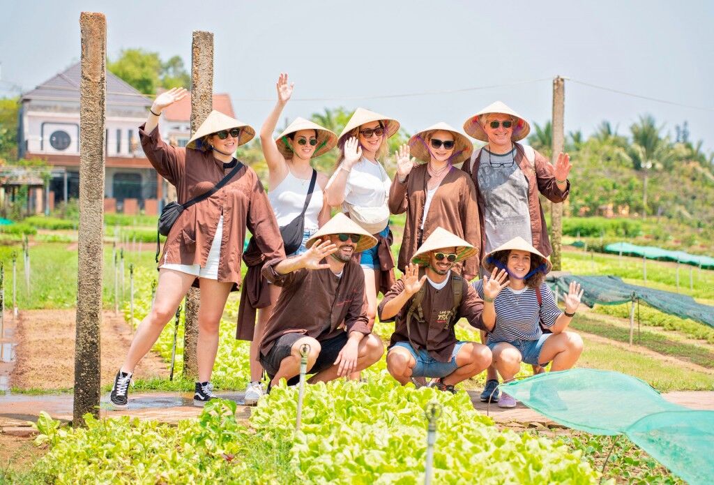 Tra Que Herb Village Tourists