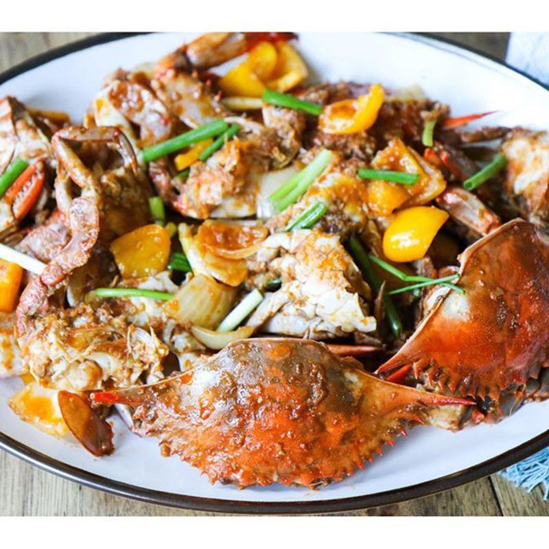 Kdam chaa - Fried crab