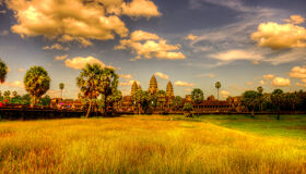 Angkor Wat under Sunset, Siem Reap, Cambodia