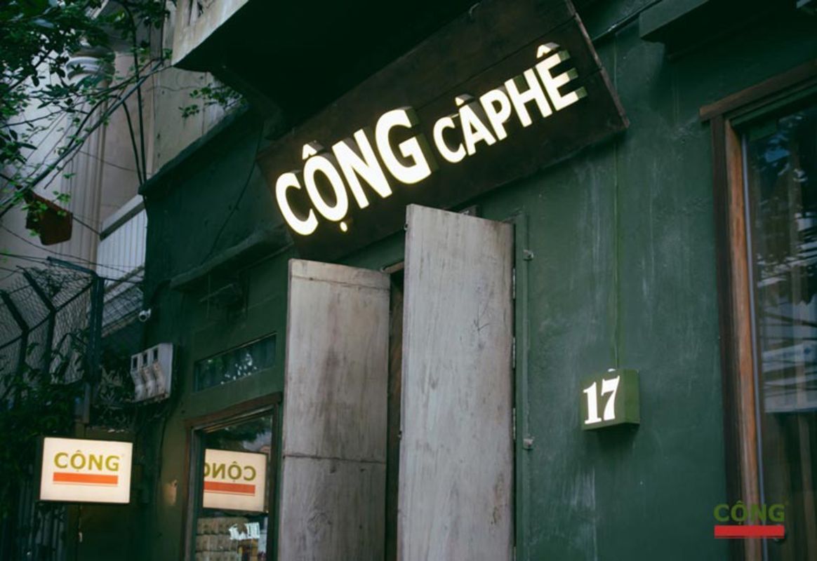 Capture the nostalgic charm of Cộng Cà Phê’s coffee culture