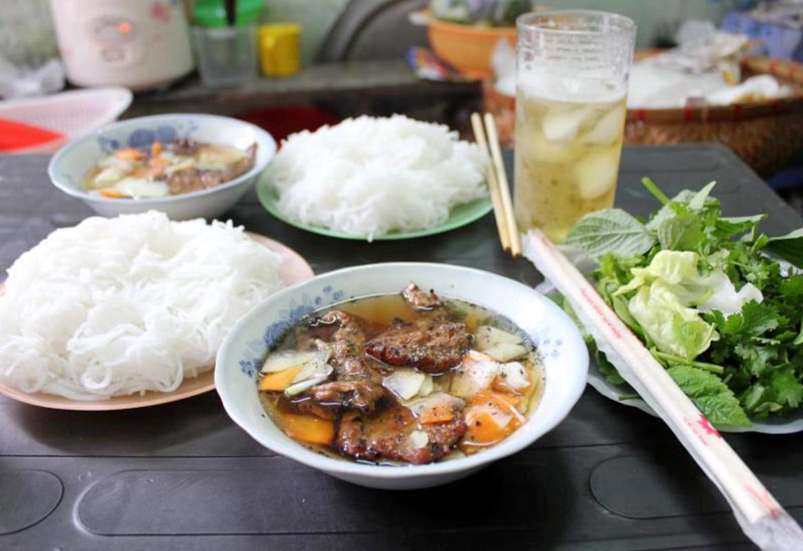 Capture the savory essence of Hanoi’s culinary gem