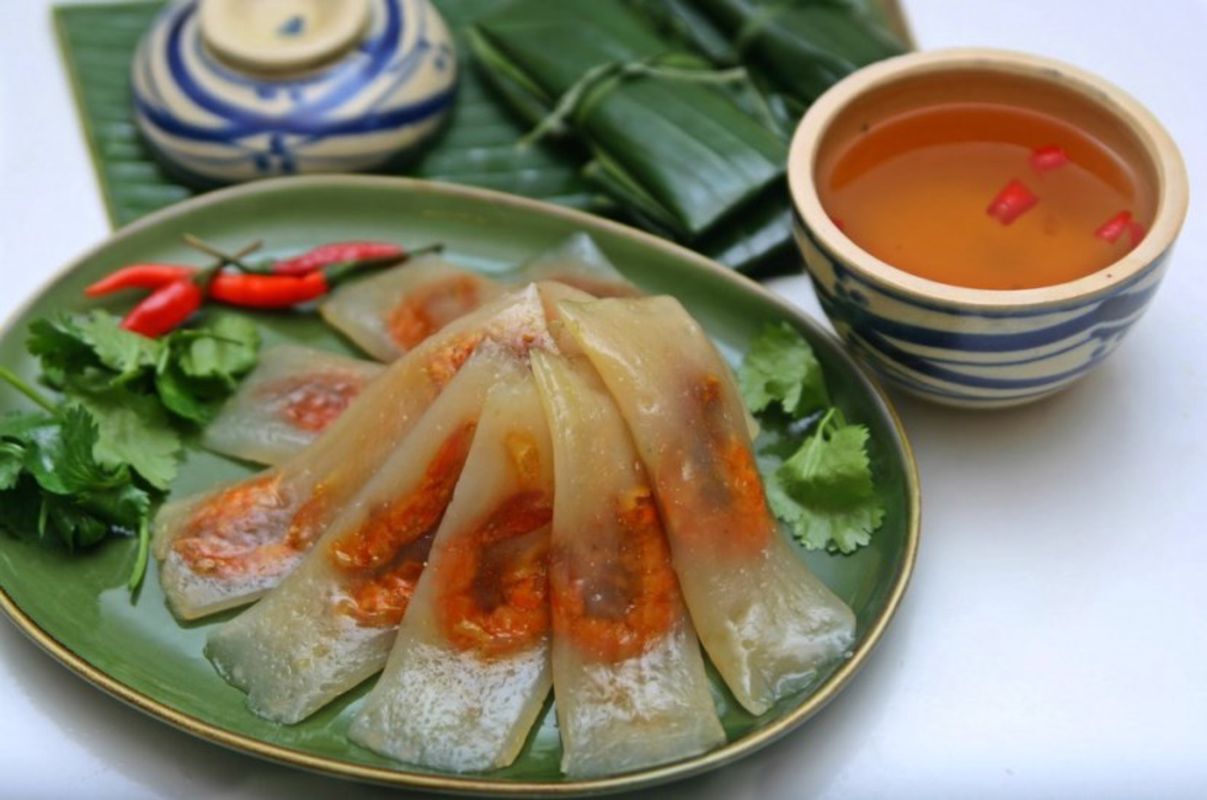 Rice Dumplings with meat and shrimp - "Banh Bot Long - Banh Nam"