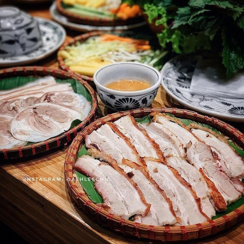 Pork rice paper - Bánh Tráng Cuốn Thịt Heo