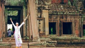 Tourist at Angkor Complex, Siem Reap