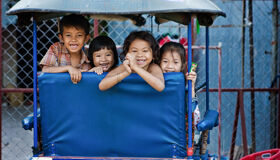 Local kids at Siem Reap, Cambodia