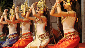 Apsara Dancers at Angkor Complex, Siem Reap, Cambodia
