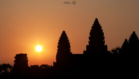 Sunset on Angkor Wat, Cambodia