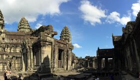 Ancient Temples at Angkor Complex, Cambodia