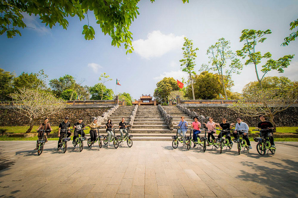 Visit ornate temples on a cultural cycling adventure