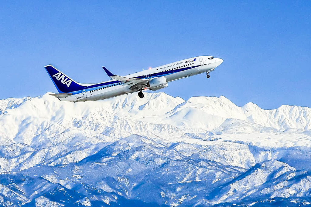 Airline-ANA Airlines flying from Manchester to Bangkok