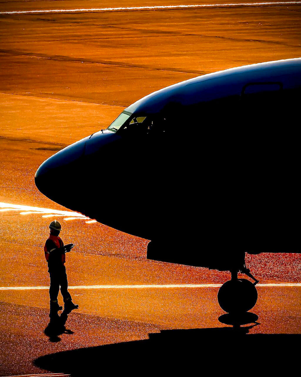 Airline-ANA Airlines ready to takeoff from Buenos Aires