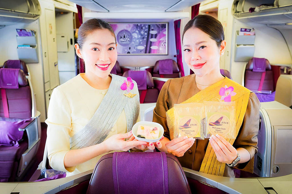 Airline-Thai Airways ready to takeoff from Helsinki to Bali