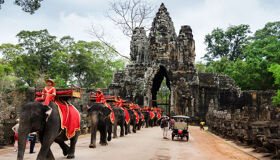 Angkor Thom Temple Elephants