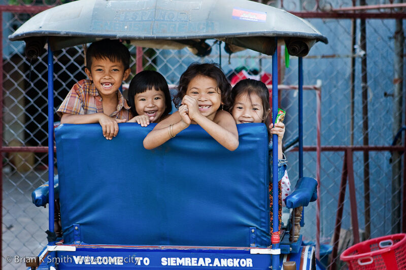 Children in Siem Reap, Cambodia