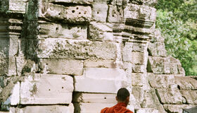 Buddhist Monks at Angkor Thom
