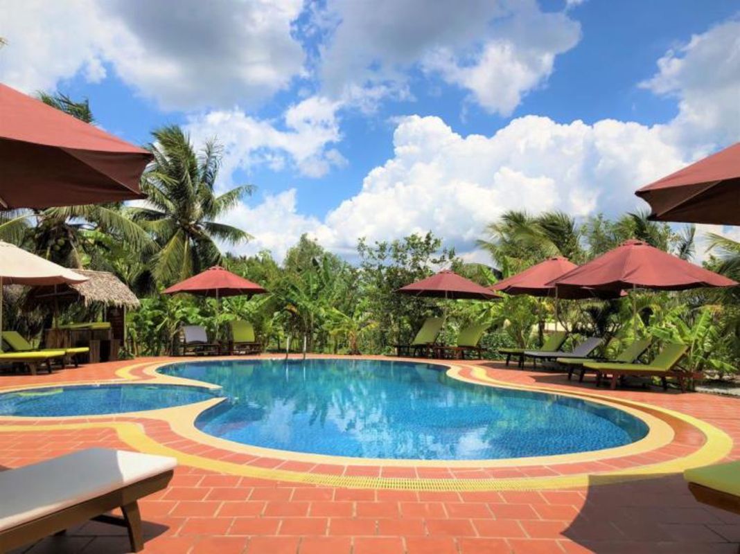 Riverside view at Mekong Home Resort