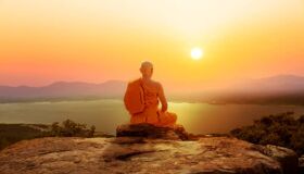 Buddhist Monk Meditation