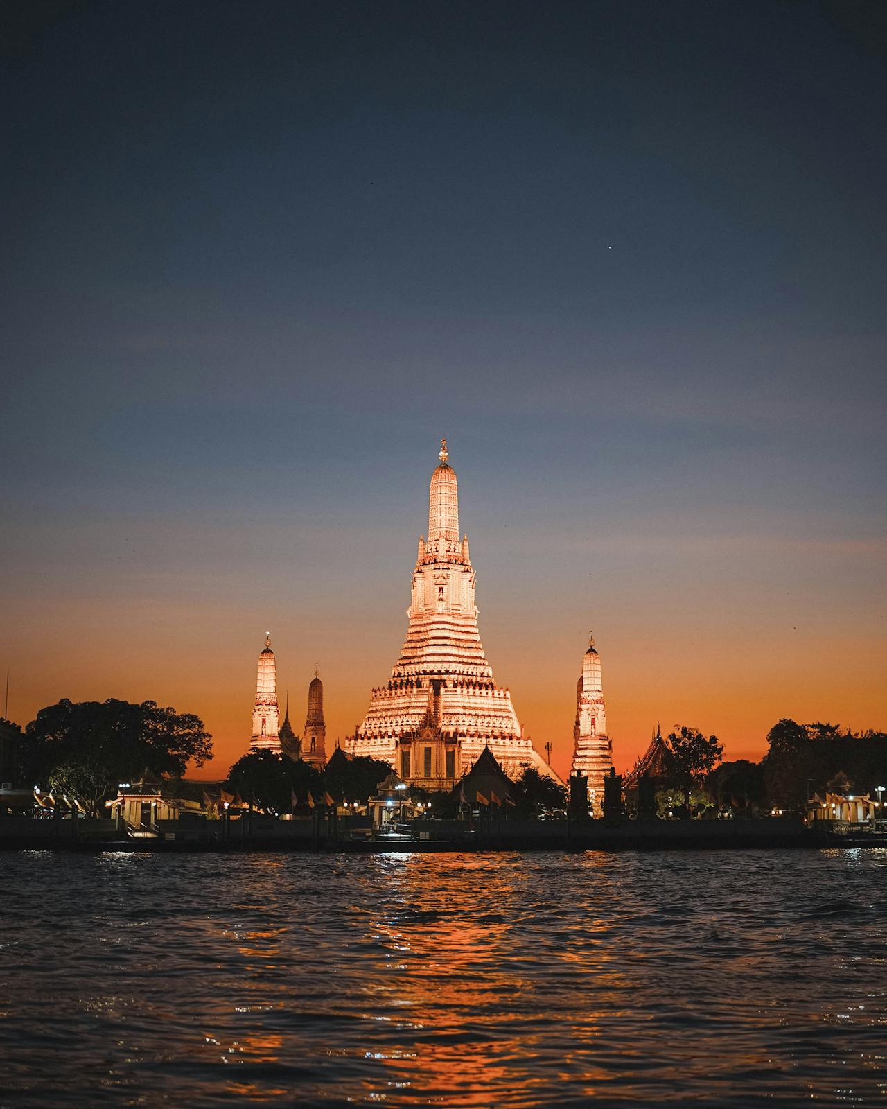 Immerse in the spiritual glow of the Temple of Dawn