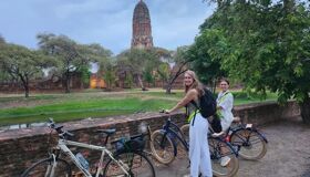 Cycling at Ayuthattya Thailand
