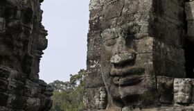 Face Statues at Angkor Thom Cambodia