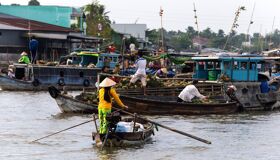 Floating Market Ca Mau Vietnam