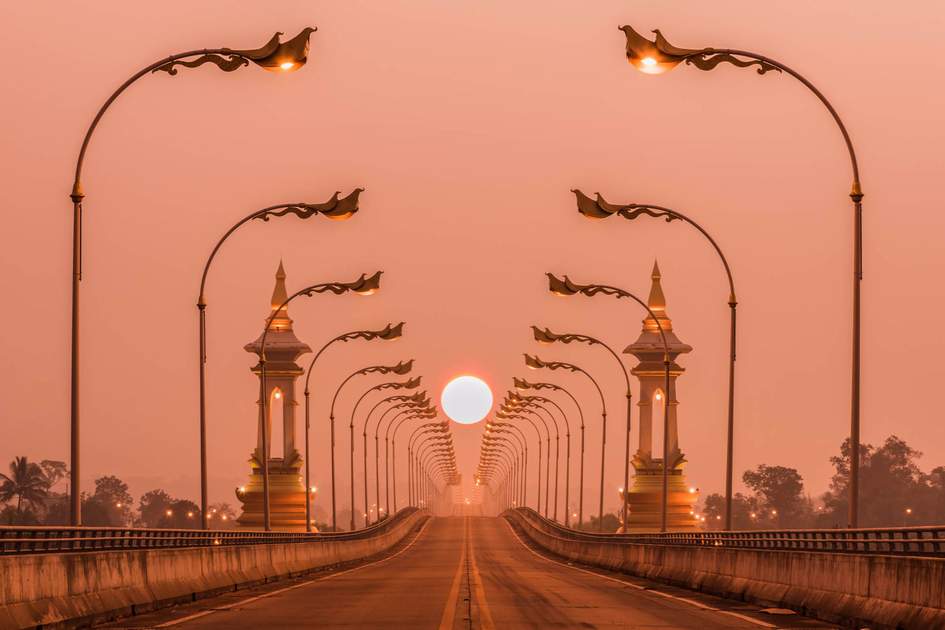 Smooth crossing into Laos at the iconic Thai-Lao Friendship Bridge