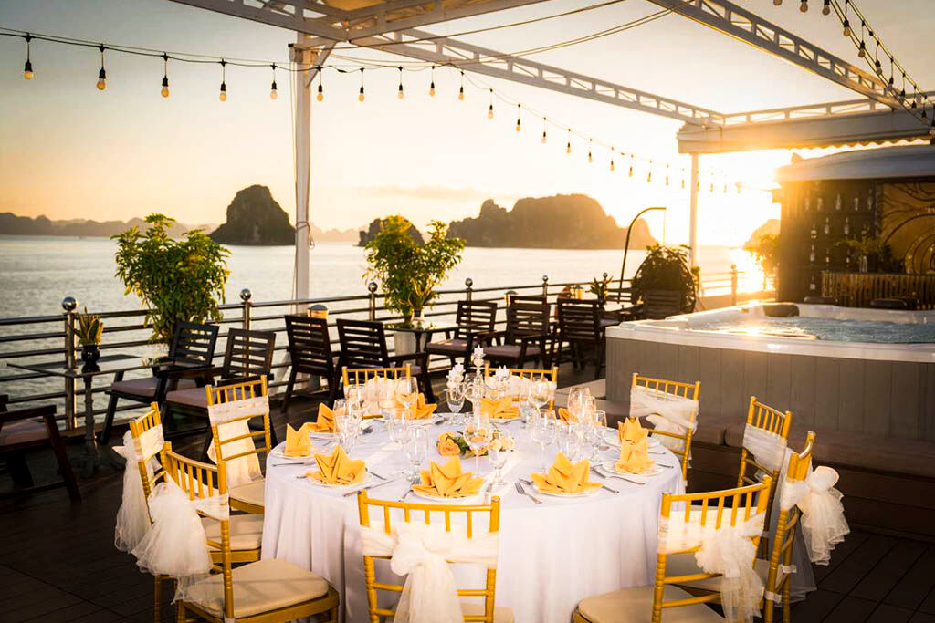 Savor exquisite flavors on deck