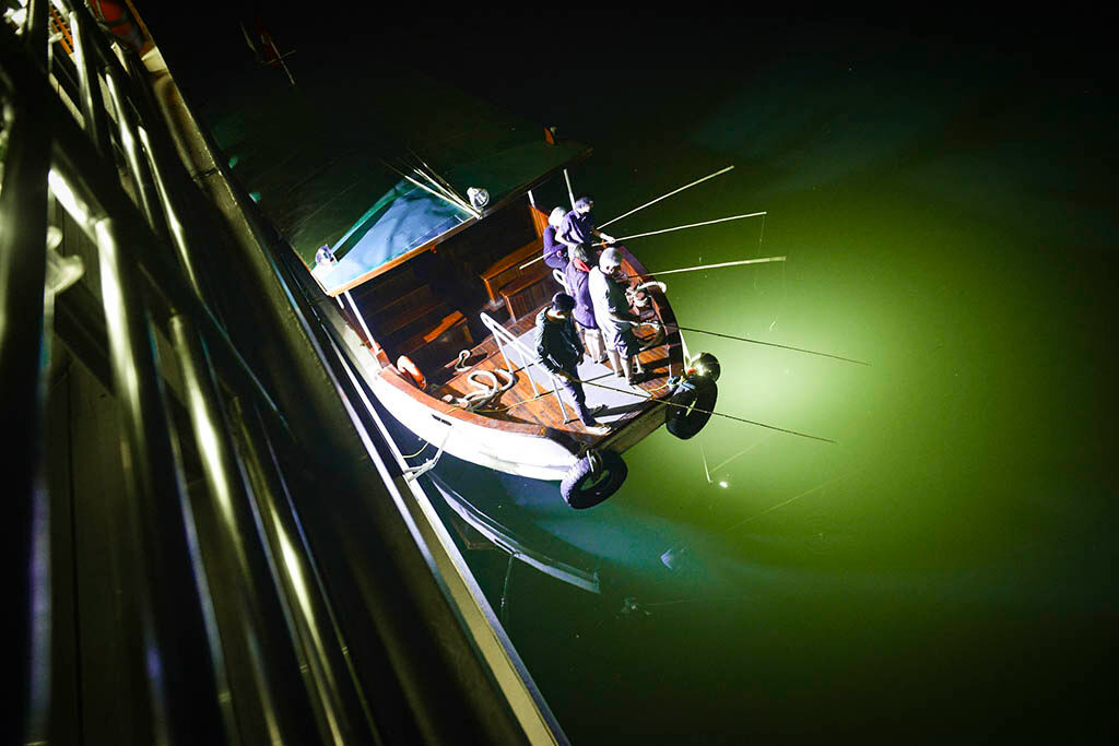 A peaceful moment on the open sea deck