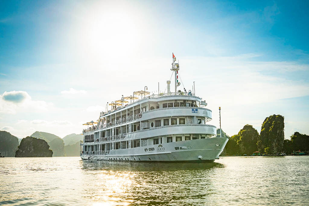 Sail in luxury through Halong Bay’s emerald waters