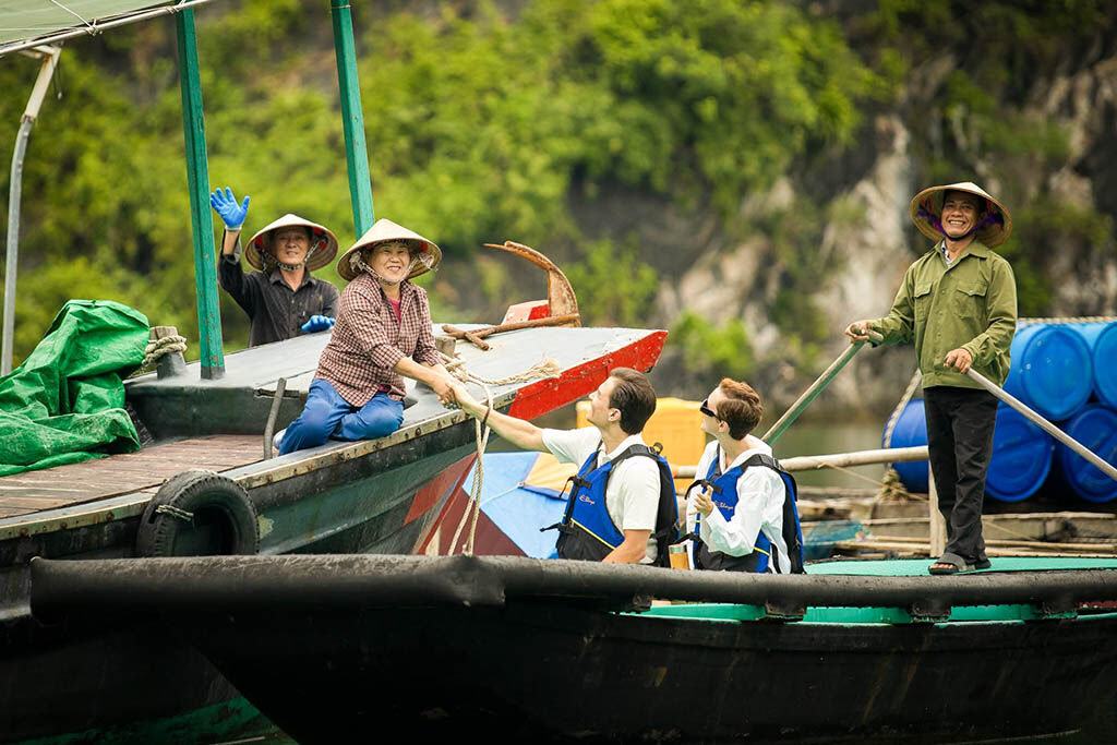 Connect with local life in Halong Bay’s floating village