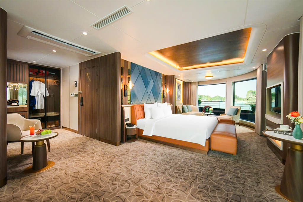 Wake up to Halong Bay from your private oasis