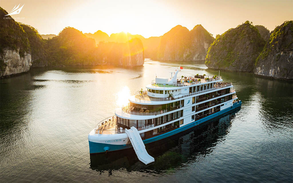 Begin your exploration with Cat Ba Island’s tranquil ambiance