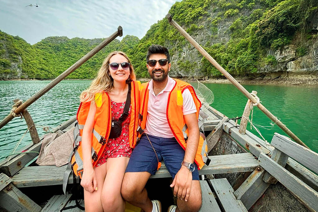 Paddle through emerald waters on your Halong Bay adventure