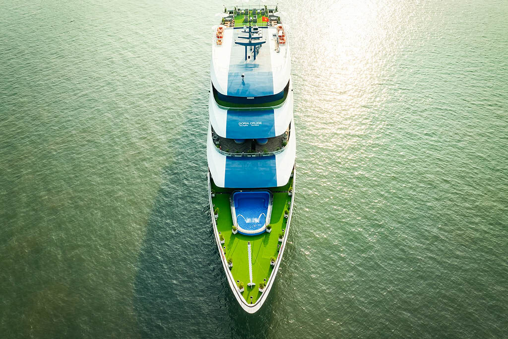 Breathe in serenity as you sail across Halong’s calm waters