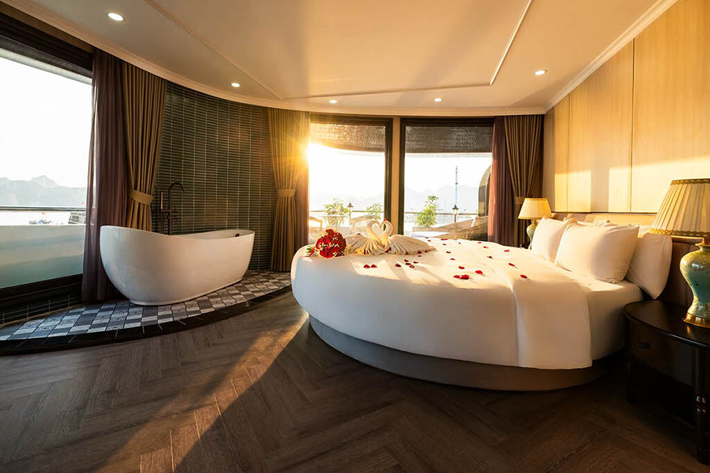 Relax in style with panoramic bay views