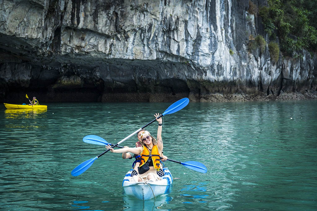 Relax on a scenic overnight cruise in Halong Bay