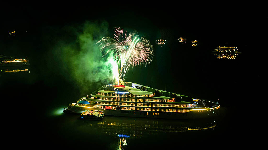 Sail among majestic emerald waters and towering formations