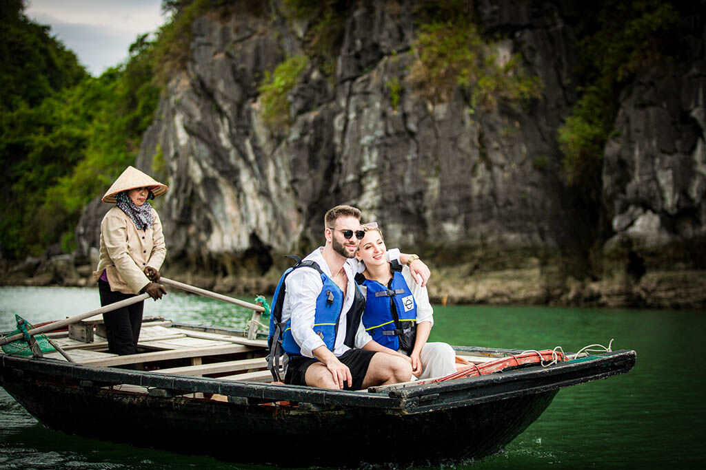 Paddle emerald waters on your Halong Bay adventure