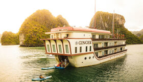 Awaken to Halong Bay’s golden glow