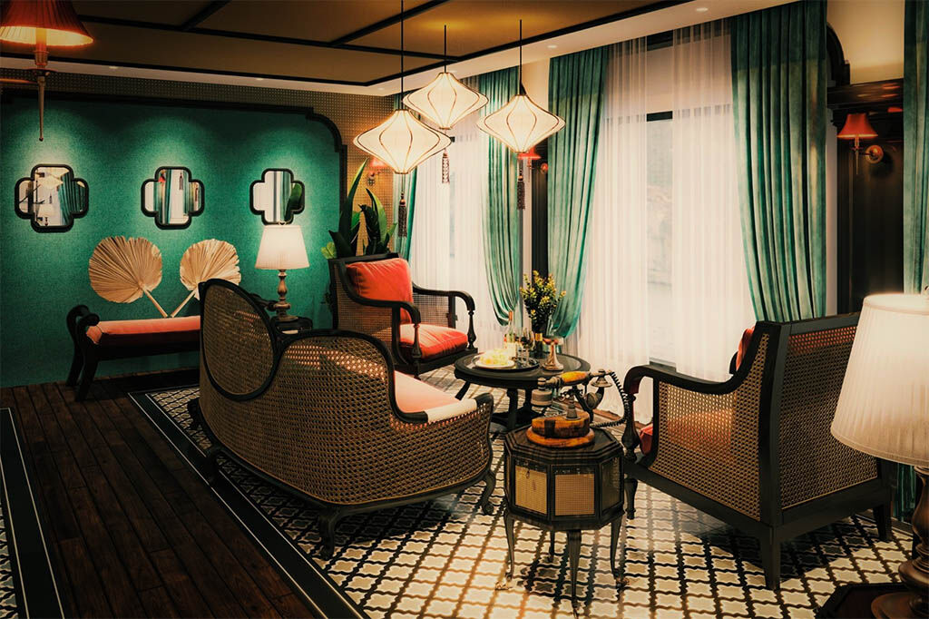 Relax on a scenic overnight cruise in Halong Bay
